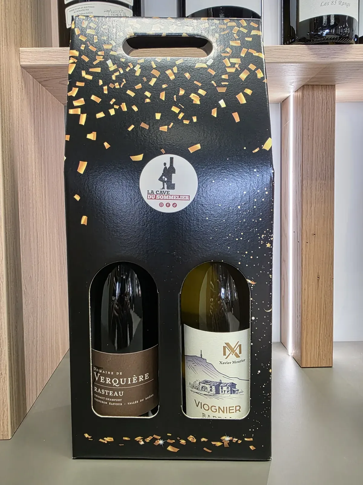 Coffret de vins sur mesure : 2 bouteilles dans un coffret cadeau La Cave du Sommelier