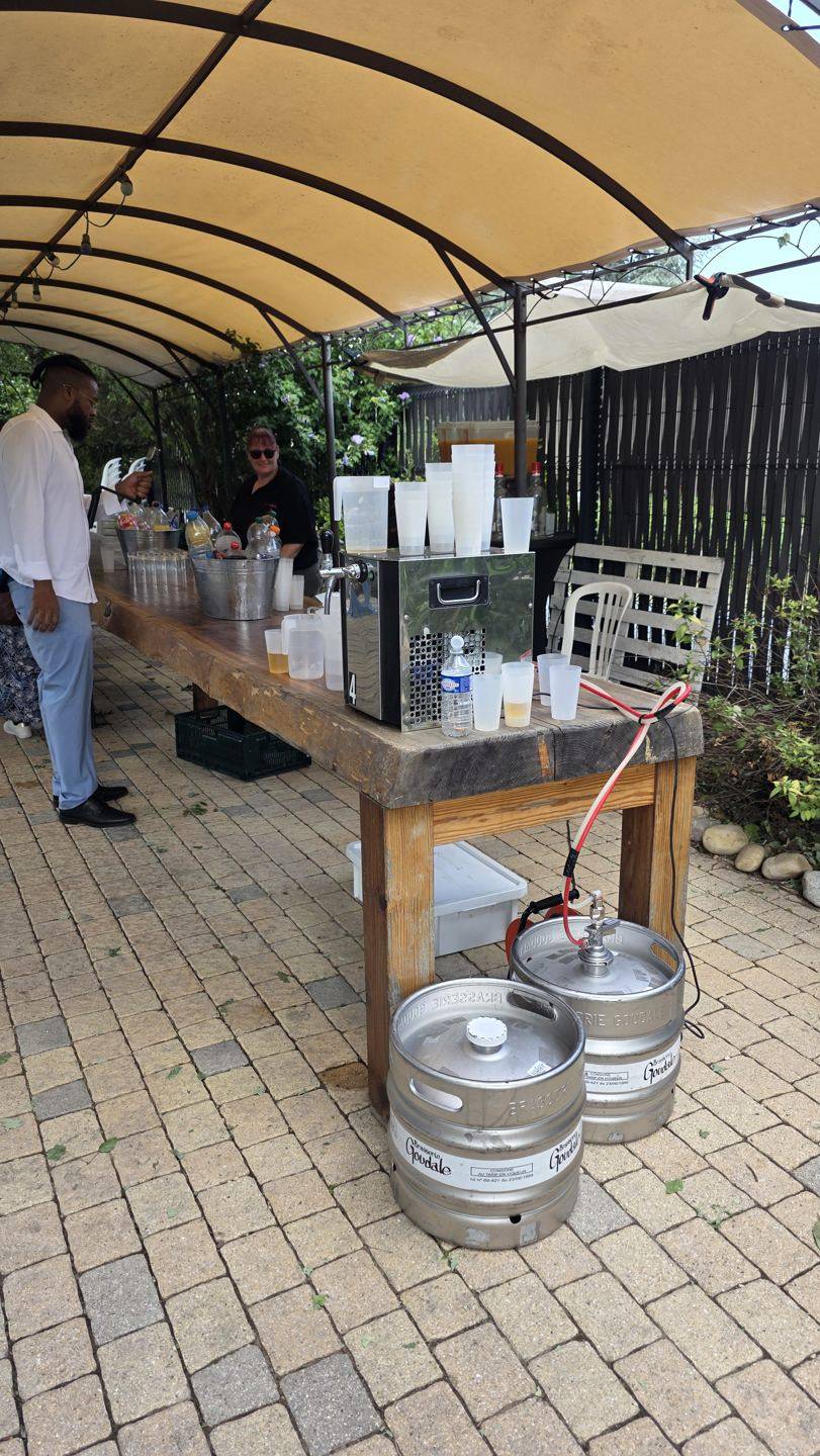 Petite tireuse à bière lors d'un événement